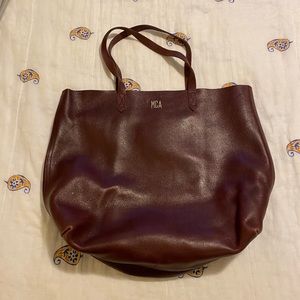 Madewell Large Transport Tote Dark Cabernet